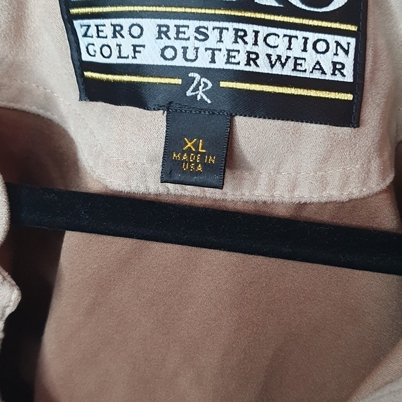 Zero Restriction Vintage Microsuede Suede Golfing Vest Tan Mens Sz XL Old Money - Picture 6 of 6